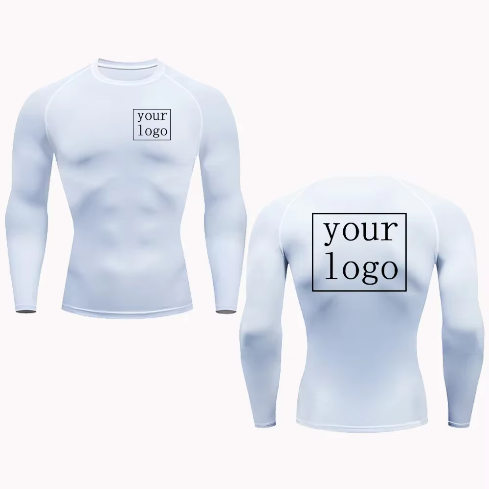 Nouveau t-shirt de Compression personnalisé votre Logo de conception haut hommes femmes imprimer