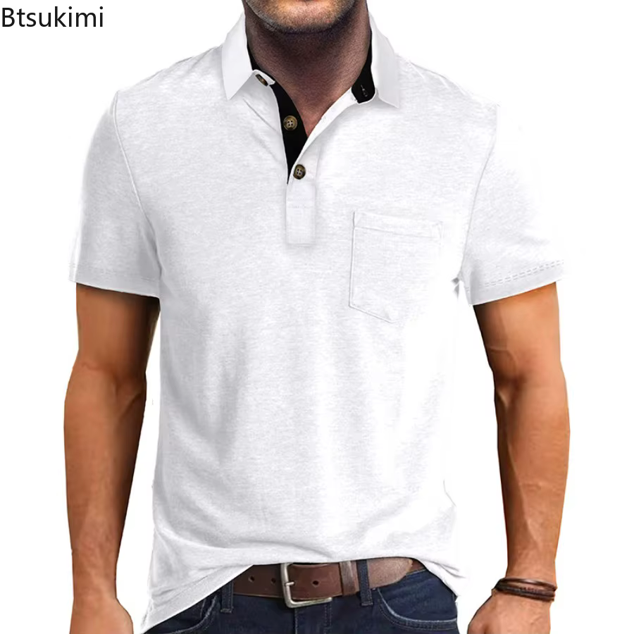 Nouveaux Polos Homme 2026 à Manches Courtes – T-shirts Décontractés Légers pour Hommes