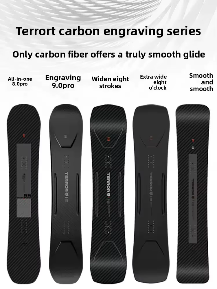 Skis tout-terrain en fibre de carbone