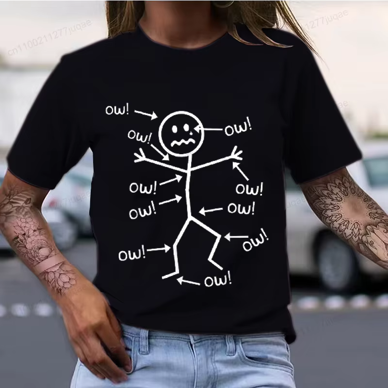 Ow Ow Ow T-Shirt drôle sensibilisation à la douleur chronique