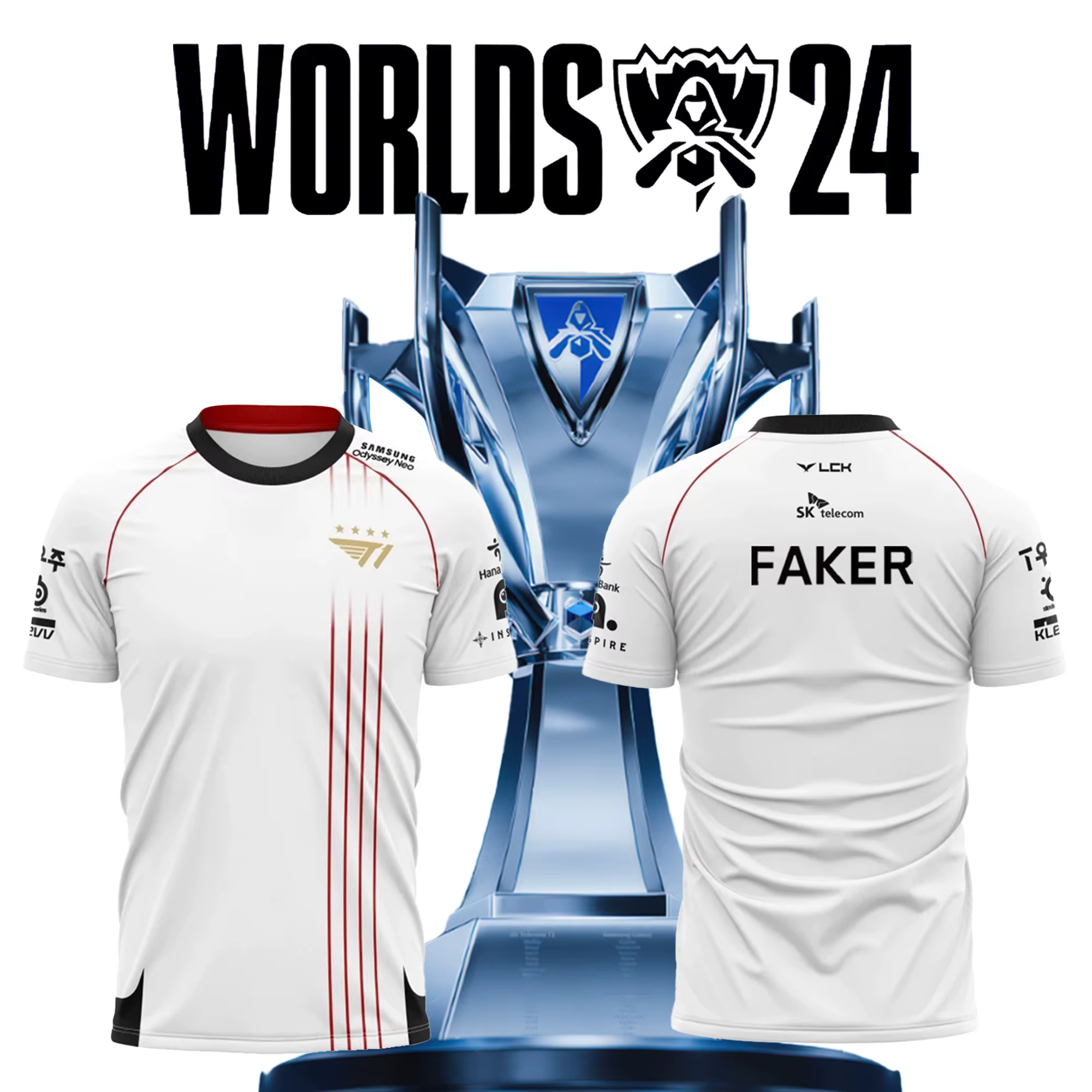 Uniforme de l'équipe du Club de sport électronique T1
