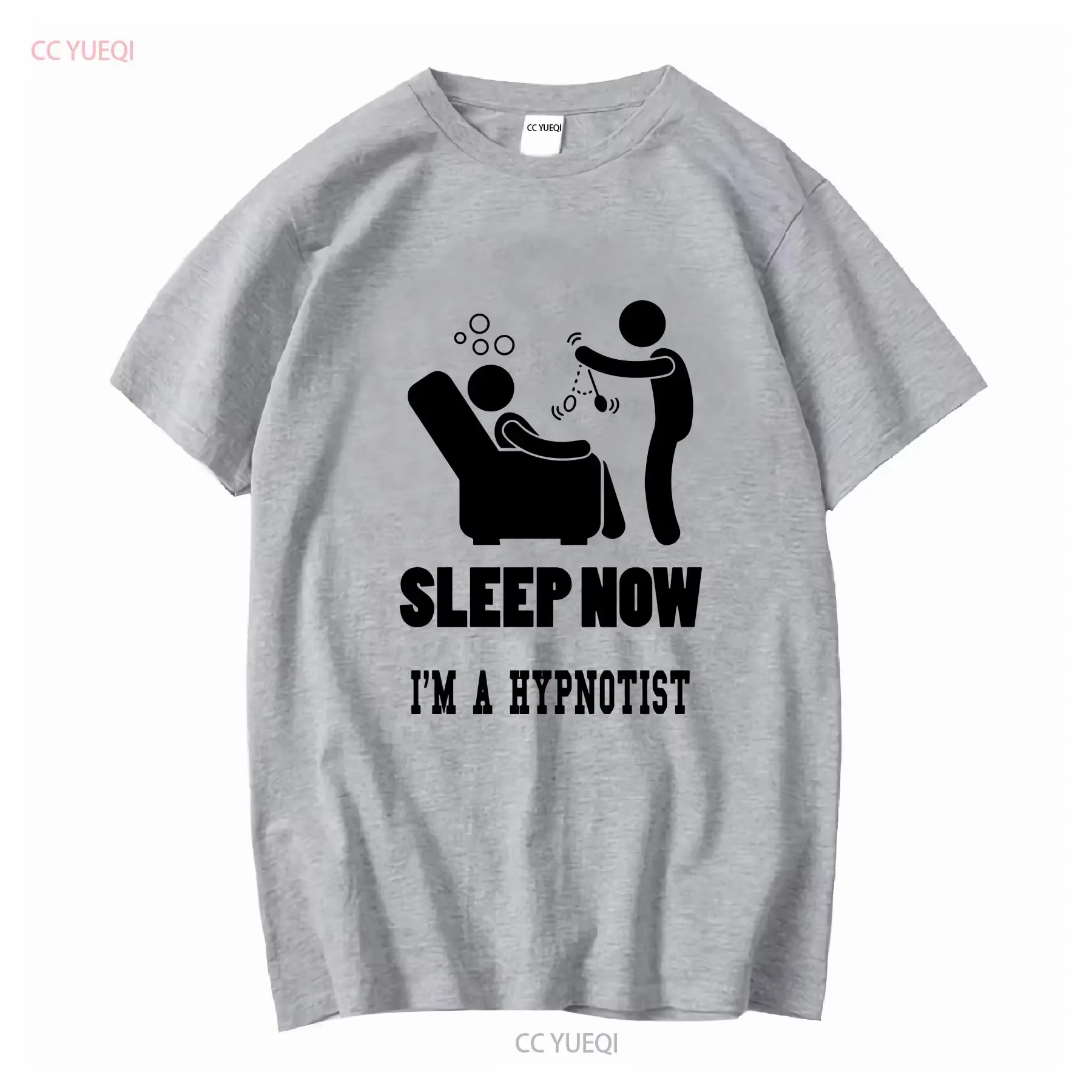 T-shirt vintage « I AM A HYPNOTIST SLEEP NOW » délavé