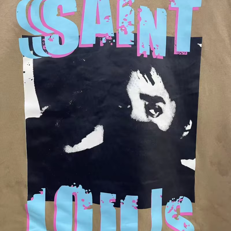 SAINT Débardeur Vintage Homme Sans Manches Effet Vieilli Délavé Style Rétro Streetwear Coupe Ample T-shirt Court