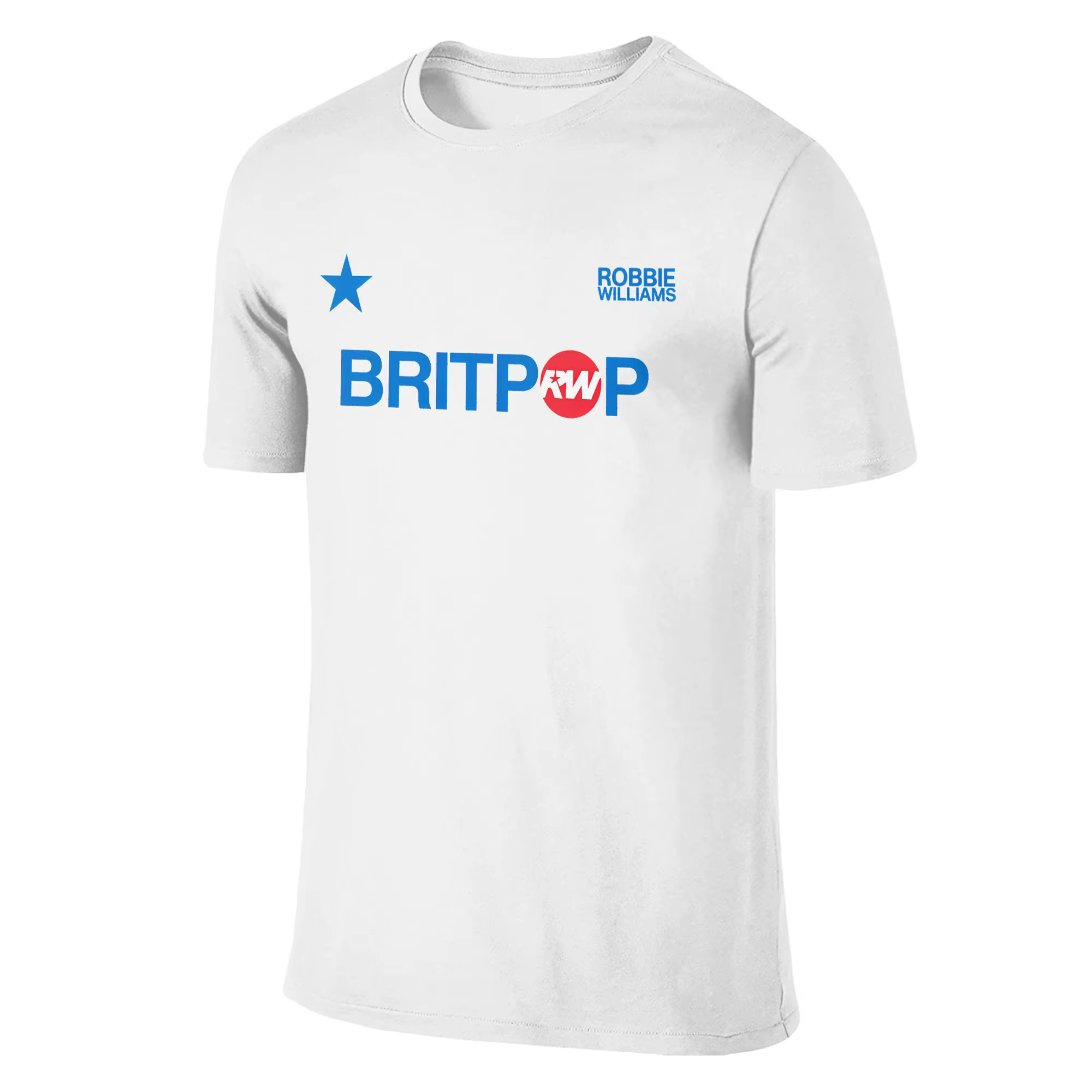 Drôle Robbie Williams Britpop Tour 2025 T-Shirts pour hommes col rond 100% coton t-shirt à manches courtes