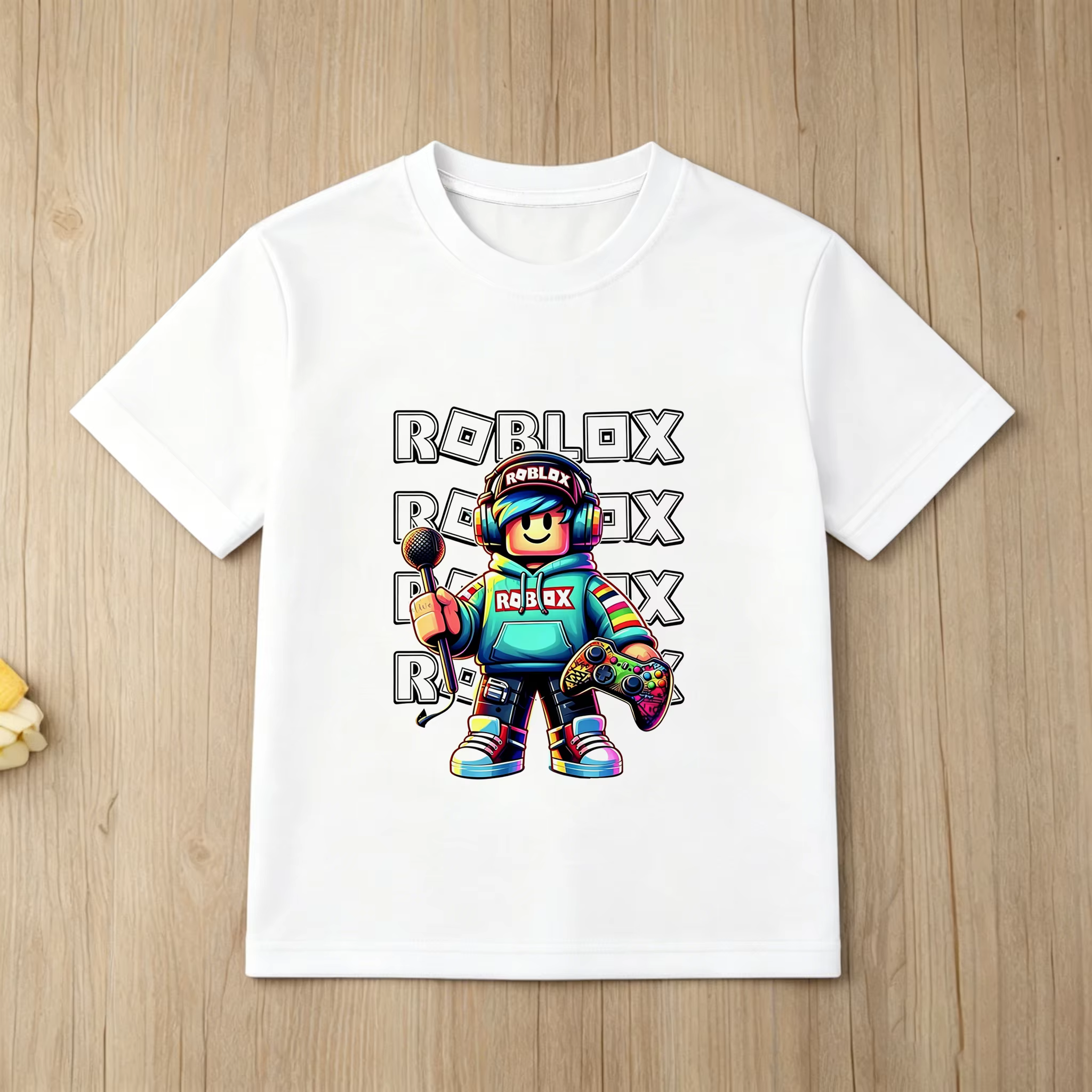 T-shirts graphiques fantaisie Roblox Face Game Meme