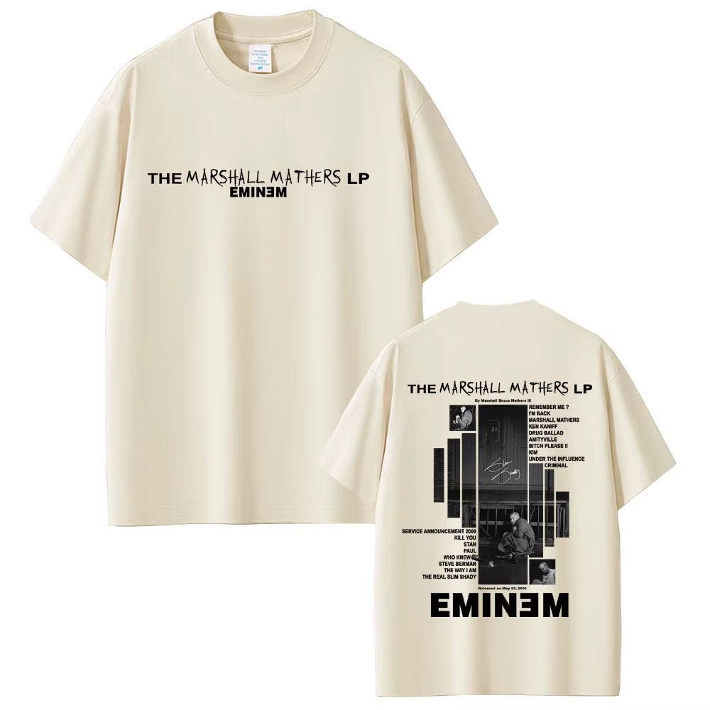 Rappeur Eminem 2000 Album graphique T-shirt hommes femmes vêtements Hip Hop mode surdimensionné T-shirts