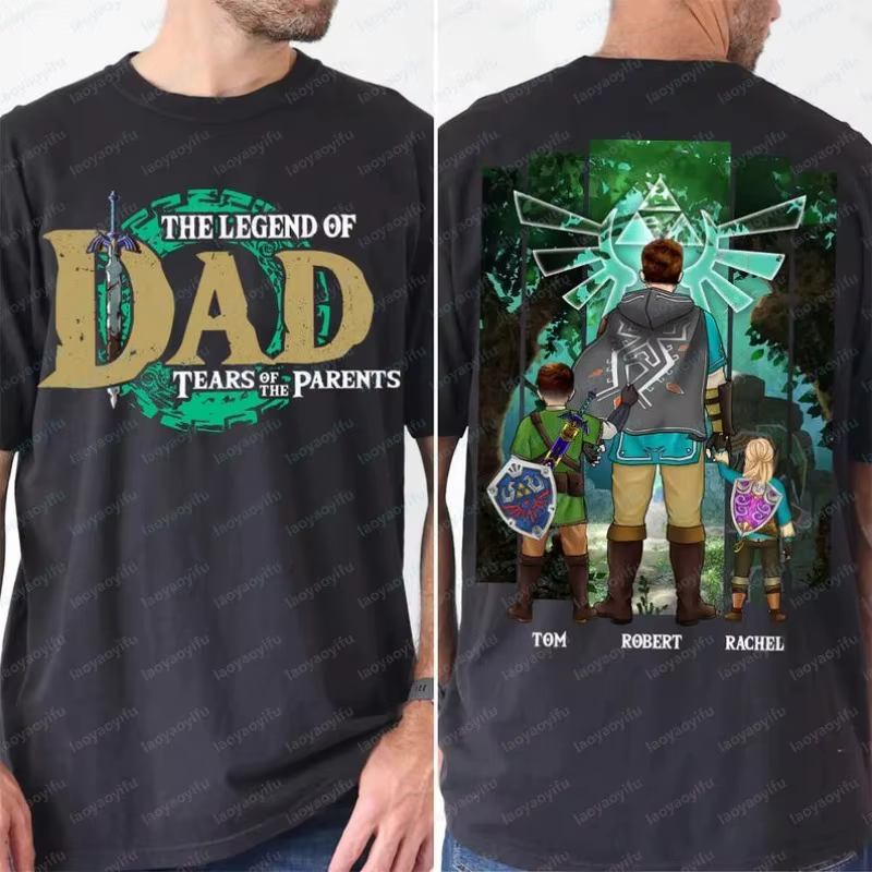 T-shirt personnalisé Legend of Dad Children of The Wild
