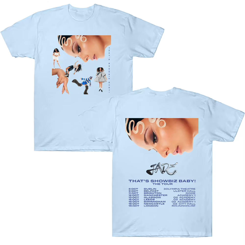Jade C'est Showbiz Bébé! Tour 2025 T-shirts