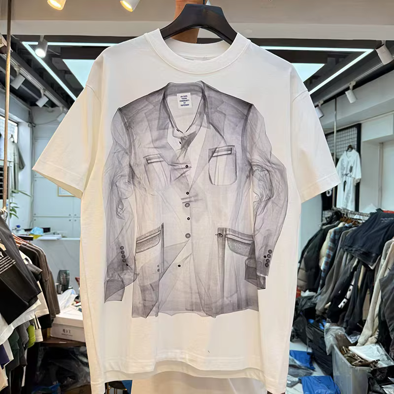 High Street chemise créative impression T-shirt hommes femmes de haute qualité 2025 Style d'été