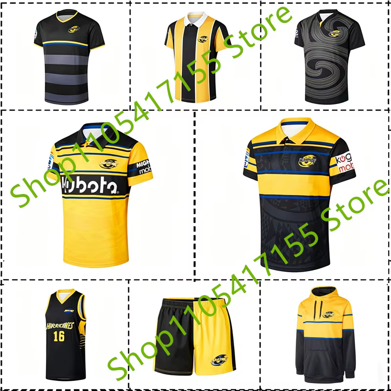 Maillot à capuche/singlet Super Rugby Hurricanes 2026 domicile/extérieur pour homme – Tailles S-7XL – Confortable, respirant, qualité supérieure !
