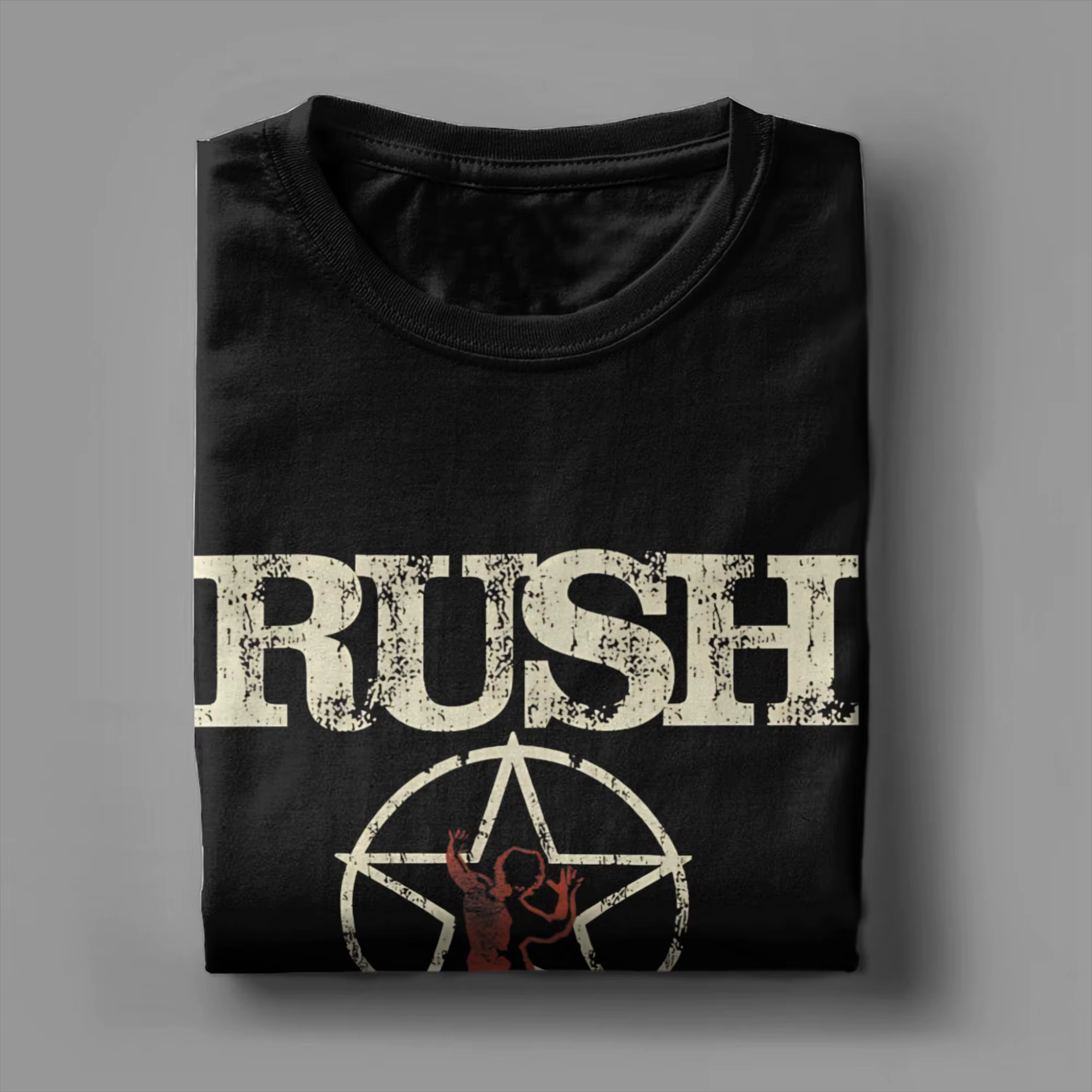 Rush Band T-shirt en coton pour hommes