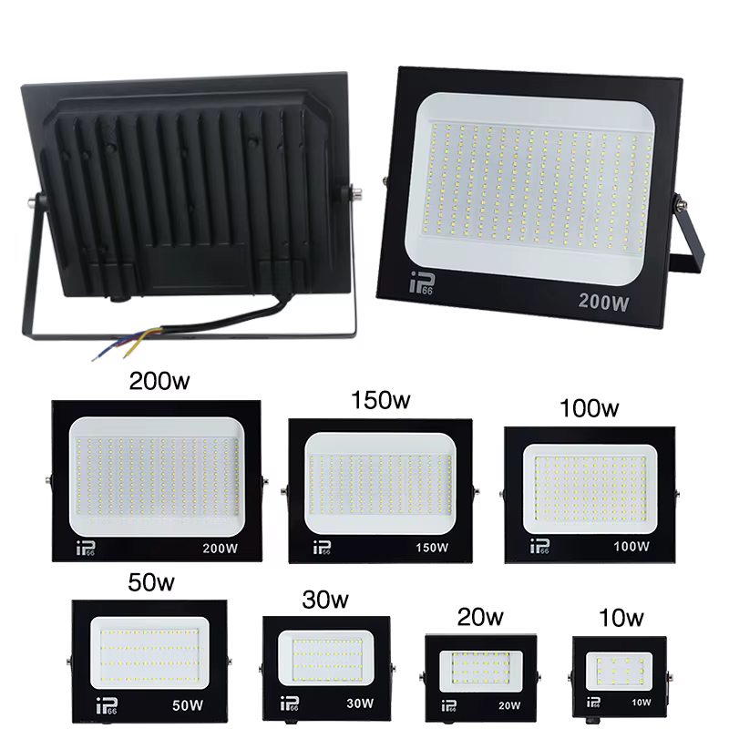Projecteur LED 100W 150W 200W éclairage extérieur 6500K étanche Garage salle de sport rue porte appliques projecteurs AC220V