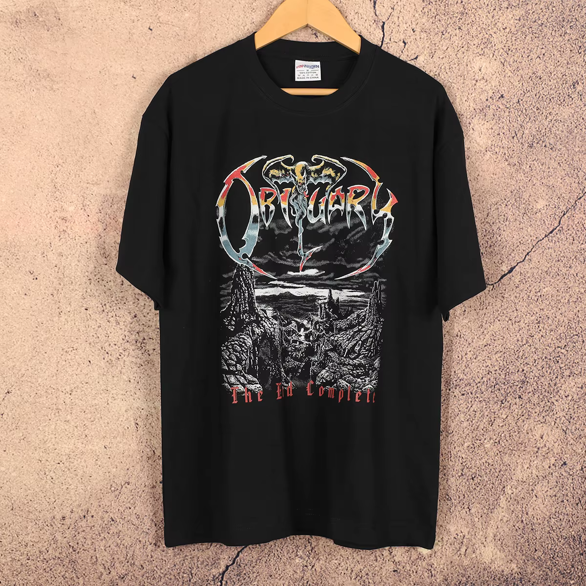 T-shirt Obituary The End Complete Death Metal Band Morbid Angel Deicide imprimé à manches courtes en coton unisexe pour hommes
