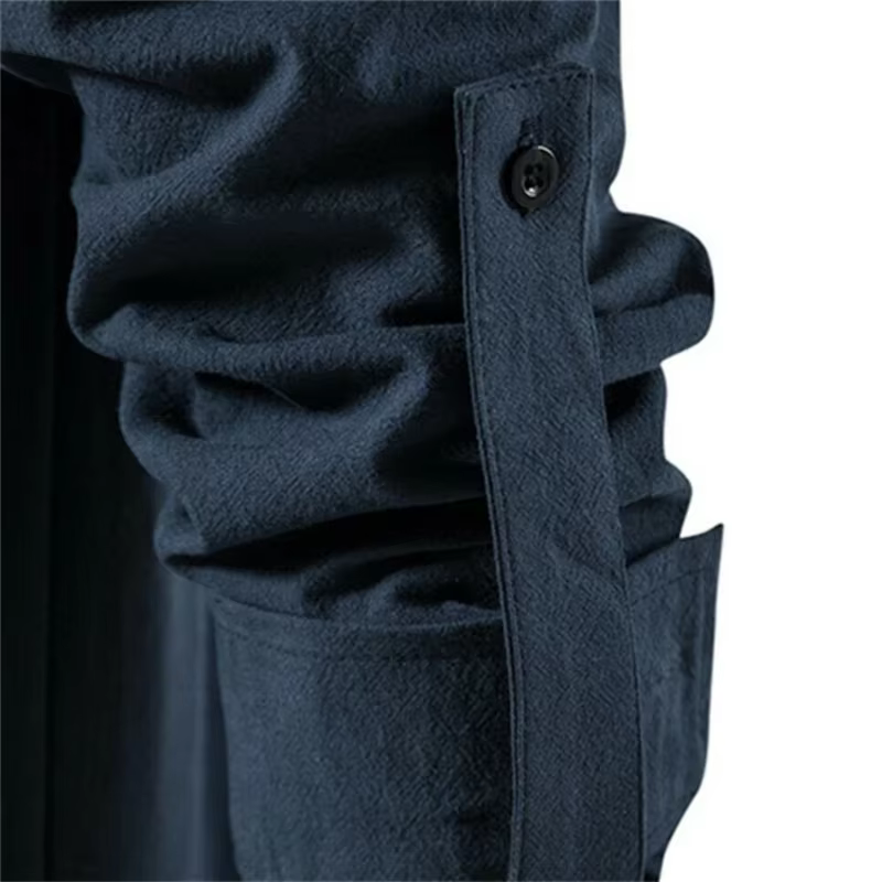 T-shirt à manches longues et col en V pour hommes