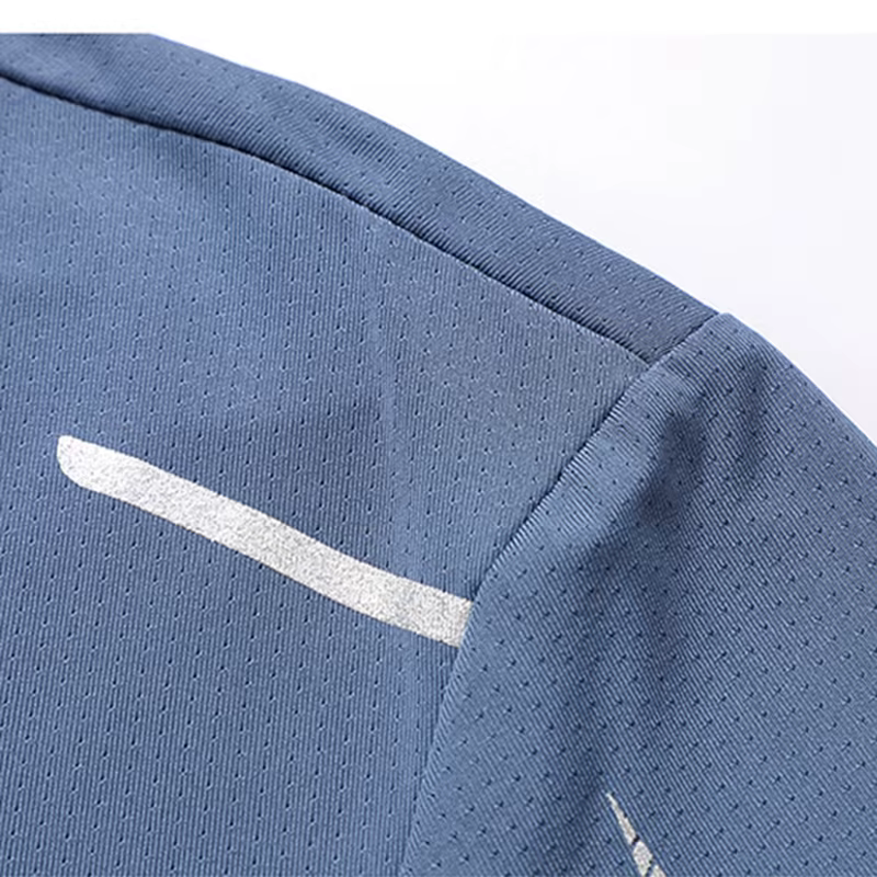 CHRLCK hommes course séchage rapide T-shirts respirant randonnée pêche
