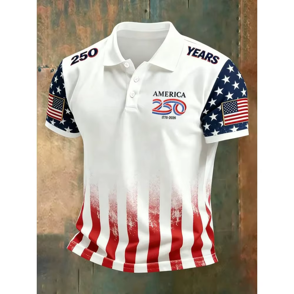 Nouveau T-shirt Polo 2026 pour le 250e anniversaire de l'Amérique