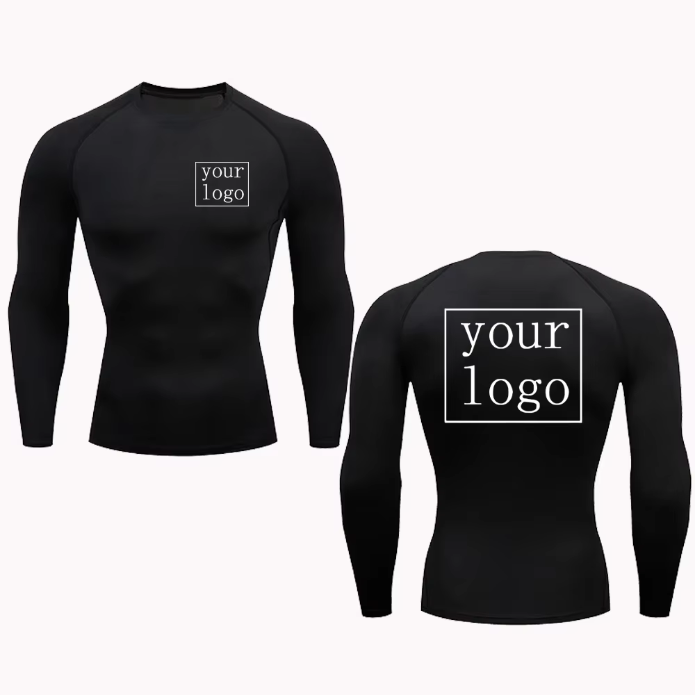 Nouveau t-shirt de Compression personnalisé votre Logo de conception haut hommes femmes imprimer