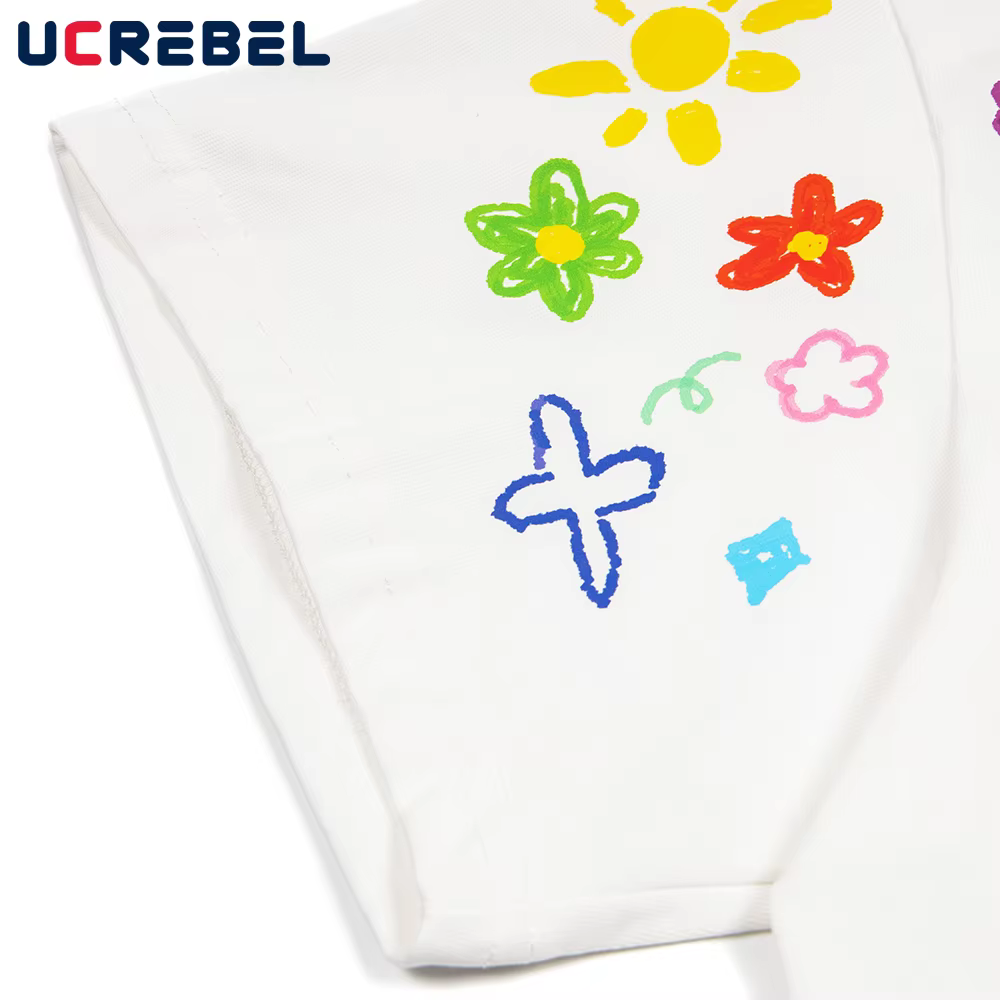 Graffiti imprimé T-shirt à manches courtes hommes dessin animé créatif été haute rue demi-manches col rond coton