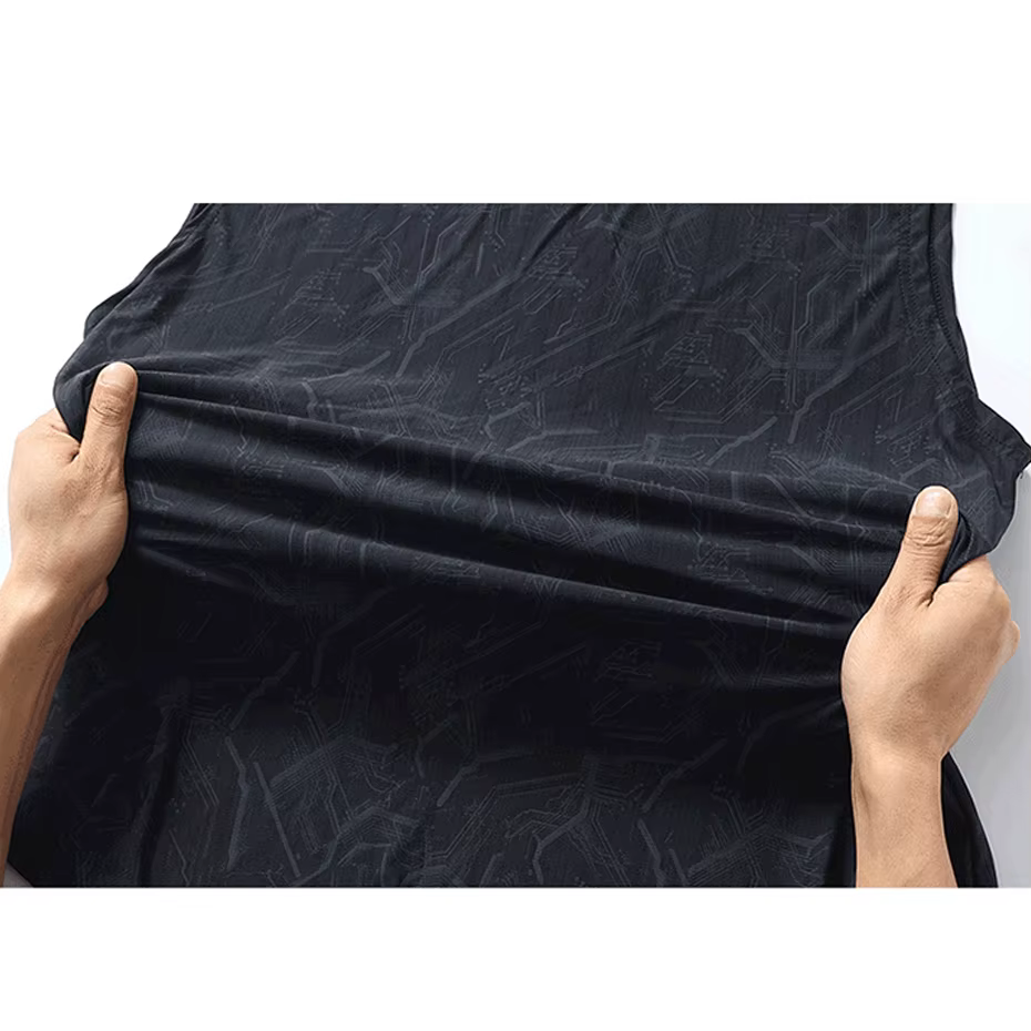 T-shirt en fibre de verre précieux pour hommes, haut respirant, cool, mode décontractée, été, grande taille, 12XL