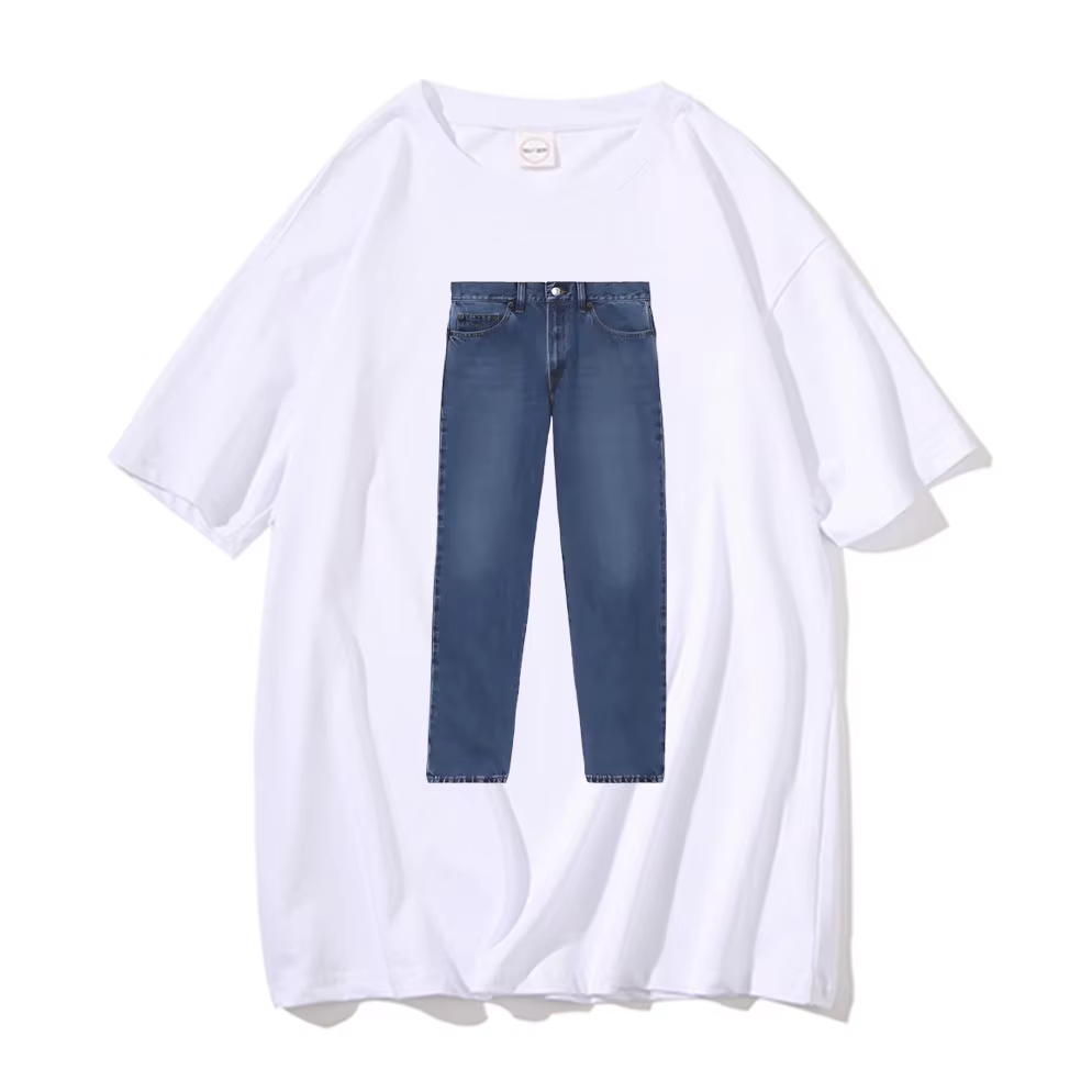 Drôle jean blague Meme T-shirt hommes femmes marque de mode coton