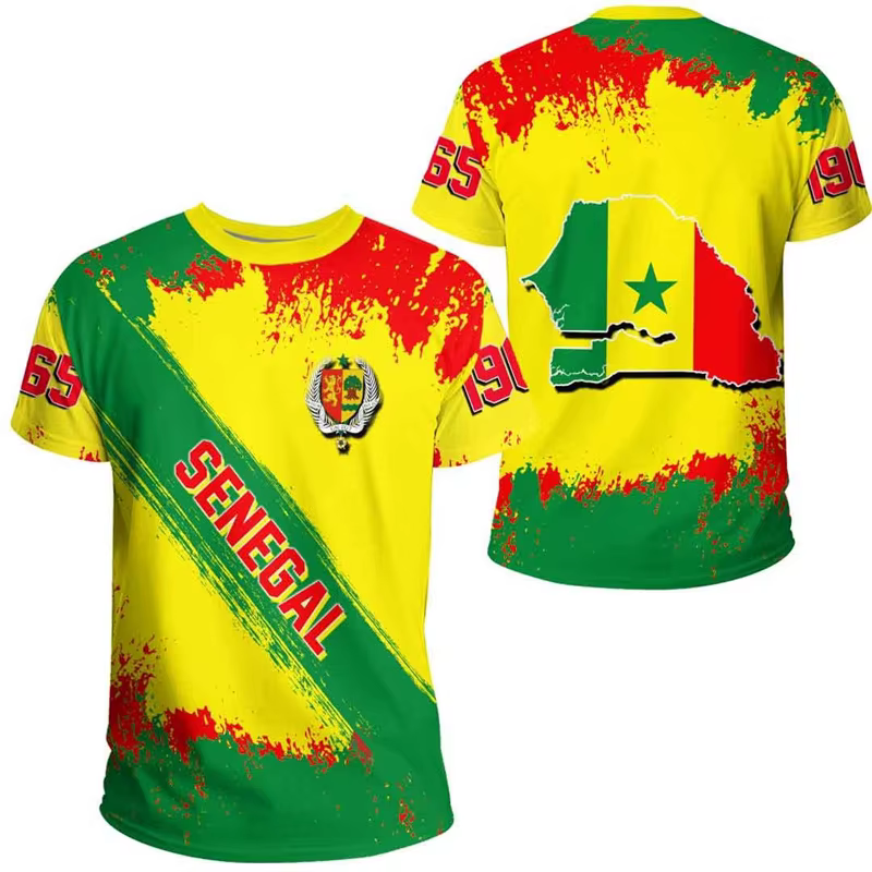 T-shirt Sénégal africain pour hommes