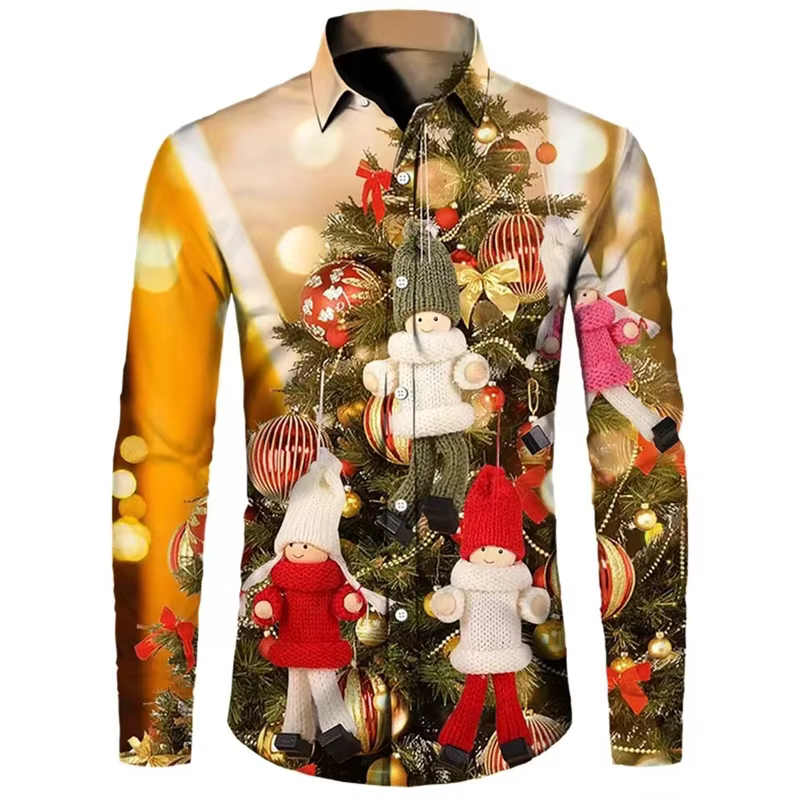 Chemise à manches longues pour hommes
