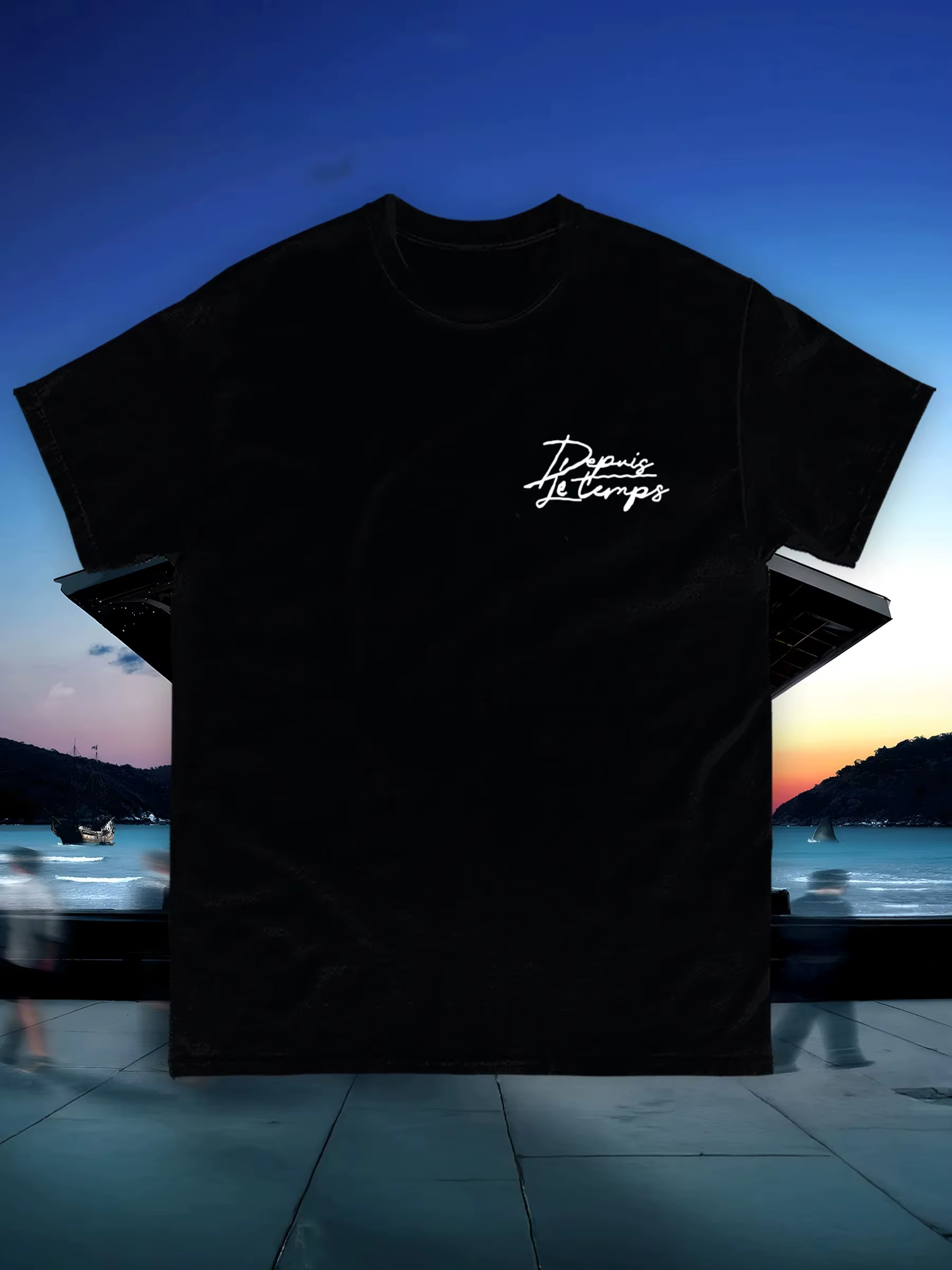 T-shirt imprimé du rappeur français Bouss