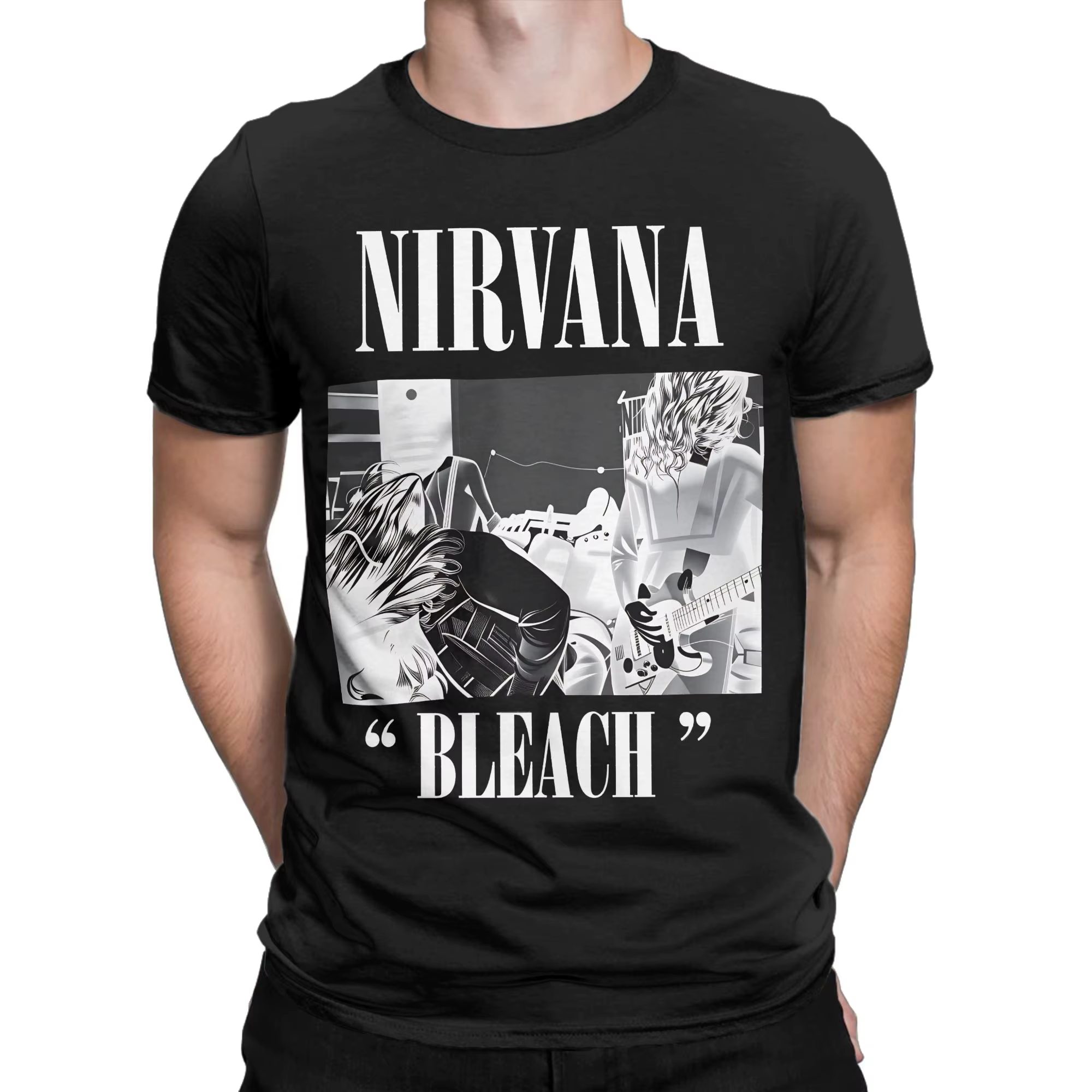 T-shirt Nirvana Angel Band pour hommes