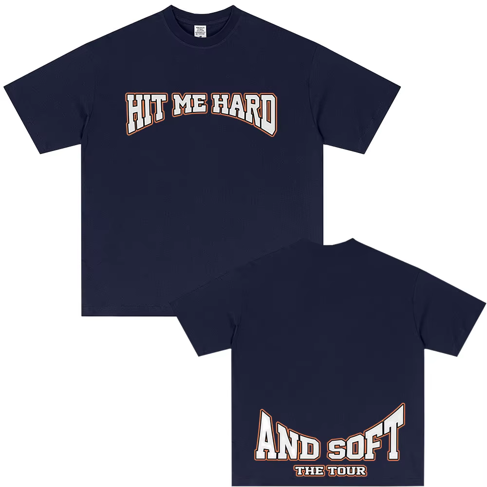 Hit Me dur et doux Tour 2025 offre spéciale Fan T-shirt hommes femmes mode Pop musique T-shirts décontracté