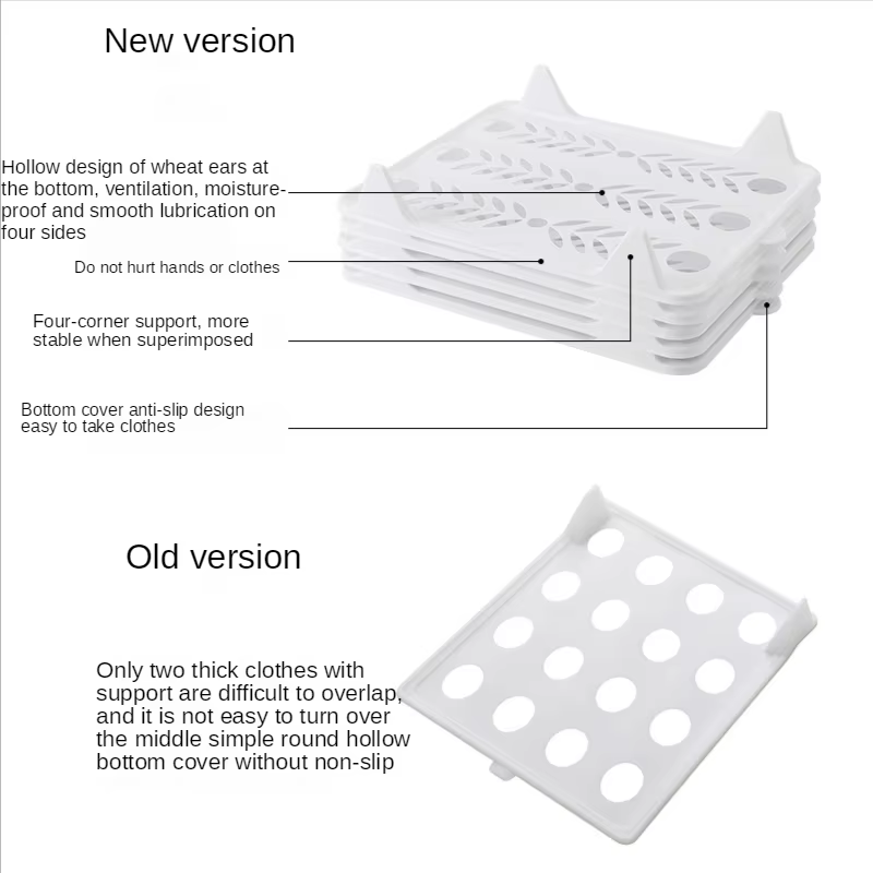 Planche pliante empilable pour vêtements, planche pliante paresseuse, chemises de synchronisation, t-shirt empilable, rangement de garde-robe, 5 pièces