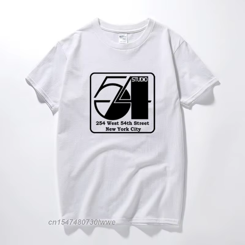 T-shirt de danse en vinyle pour homme, vêtement de Studio 54 Disco 45