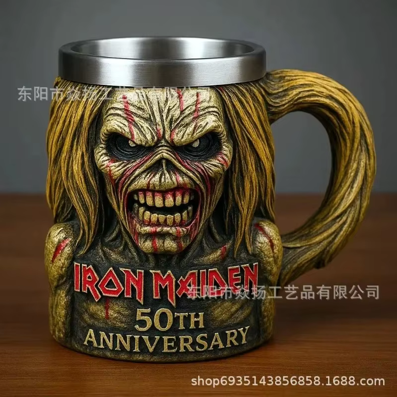 Iron Maiden 50e bande modèle périphérique tasse