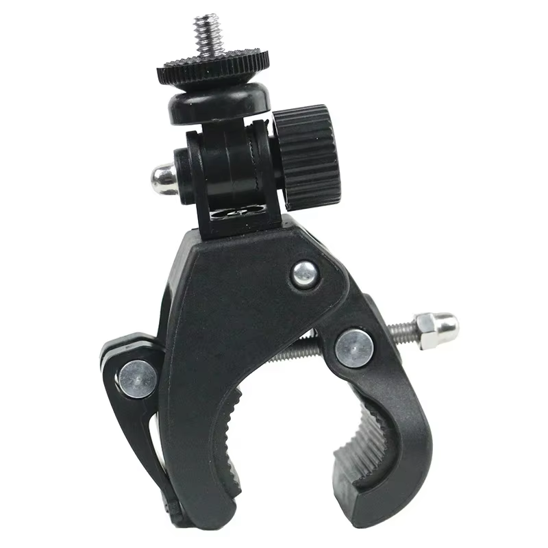 Universel 360 degrés rotatif 1/4 caméra DV vélo guidon pince support trépied montage vis