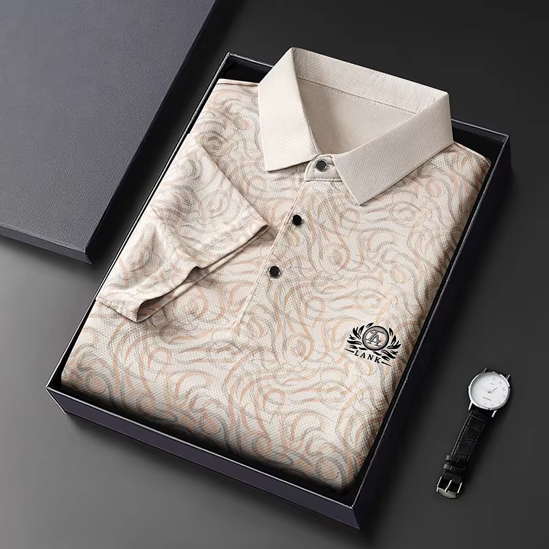 Polo léger brodé pour homme