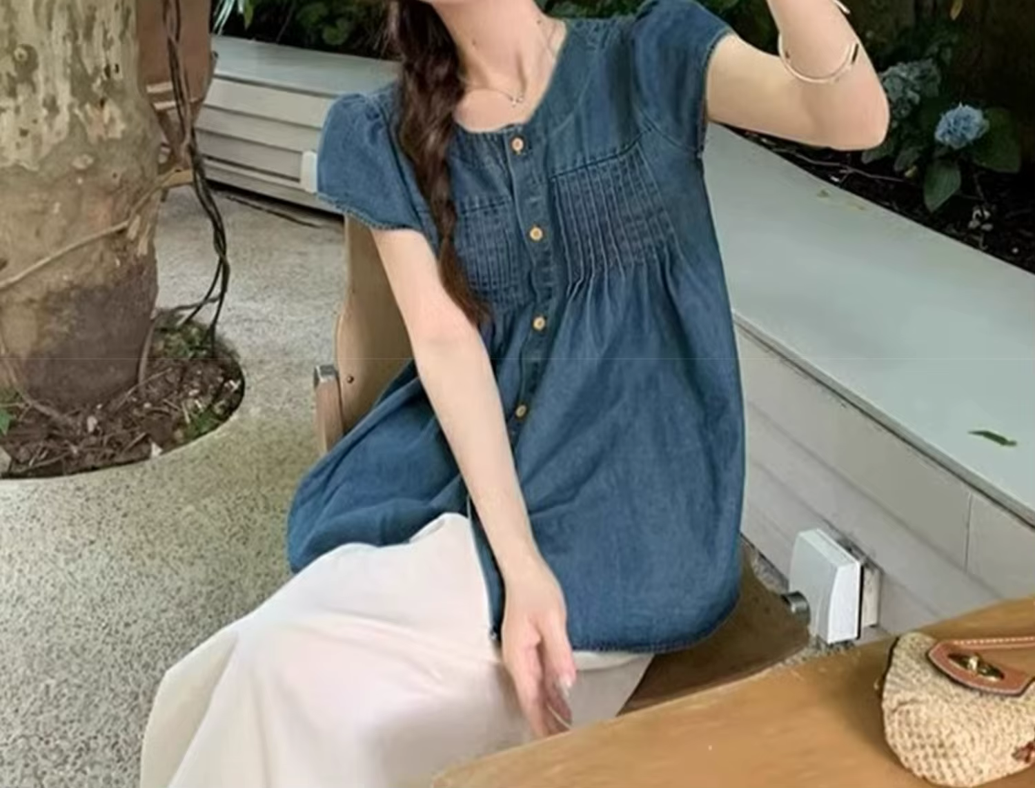Chemise en jean pour femme