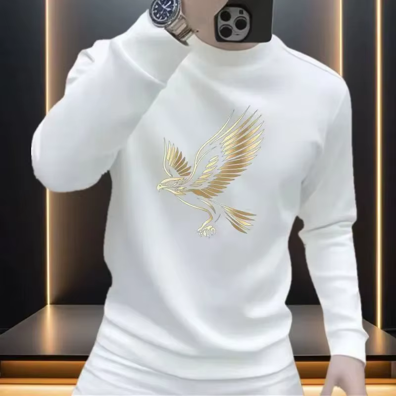 Sweat-shirt personnalisé à col rond pour hommes