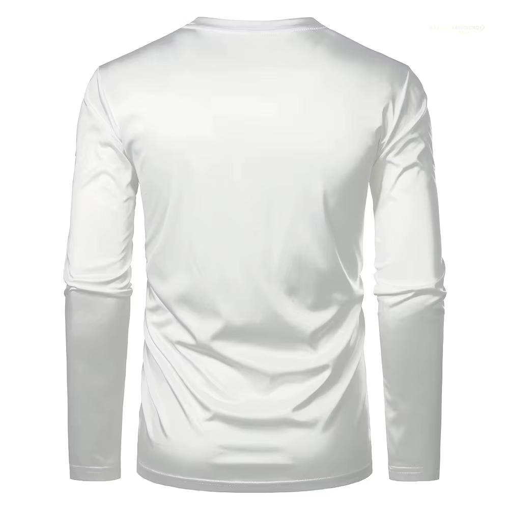 Impression 3D bricolage personnalisé à manches longues T-shirts hommes décontracté respirant séchage rapide hauts personnalisez votre propre conception t-shirt