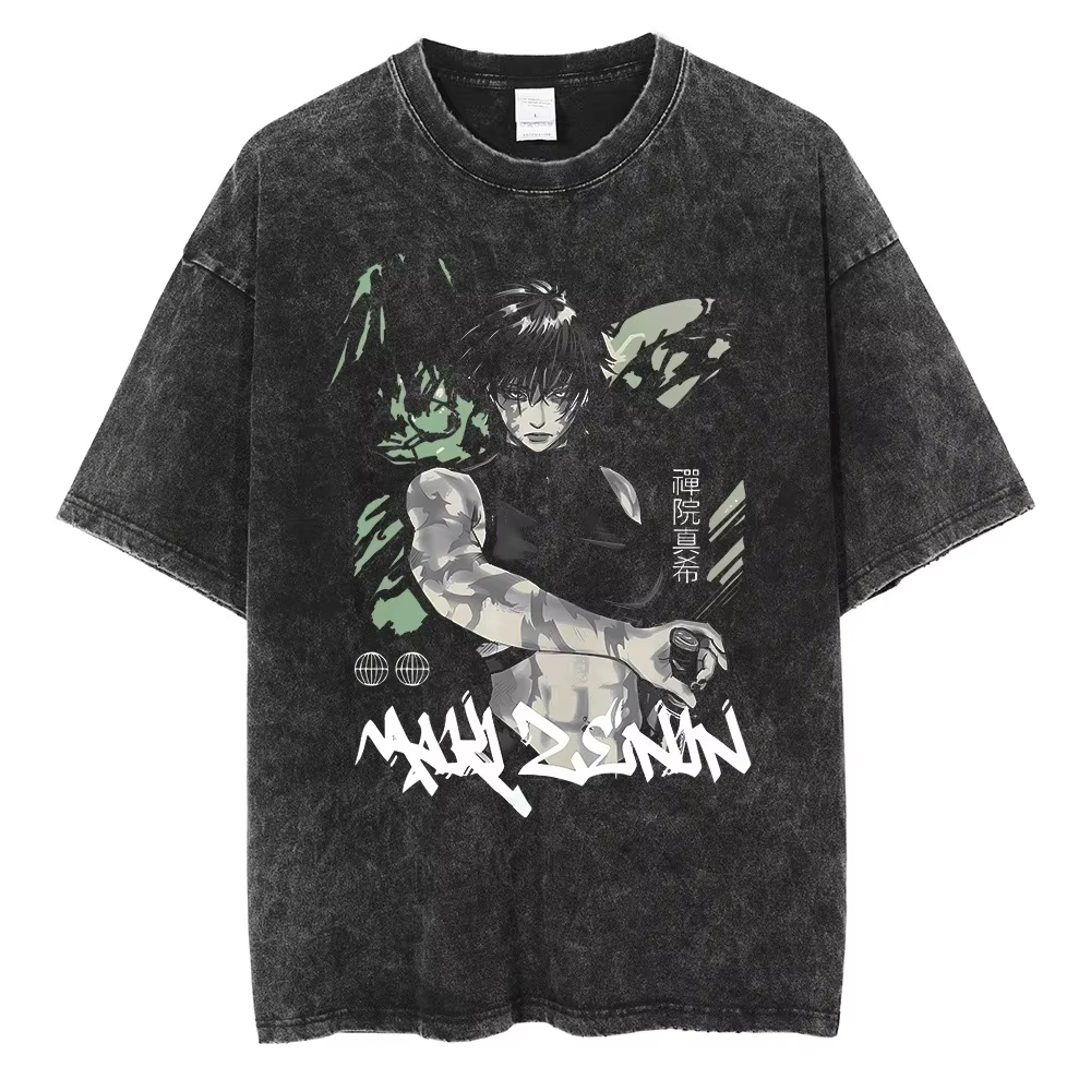 T-shirt imprimé Anime Jujutsu Kaisen Zenin Maki