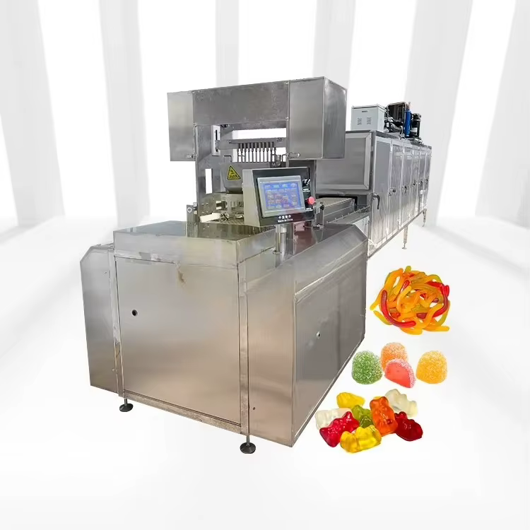 Jelly Sweet Gummy Bear dépôt bonbons faire Machine fabrication Bonbon petite ligne de Production entièrement automatique