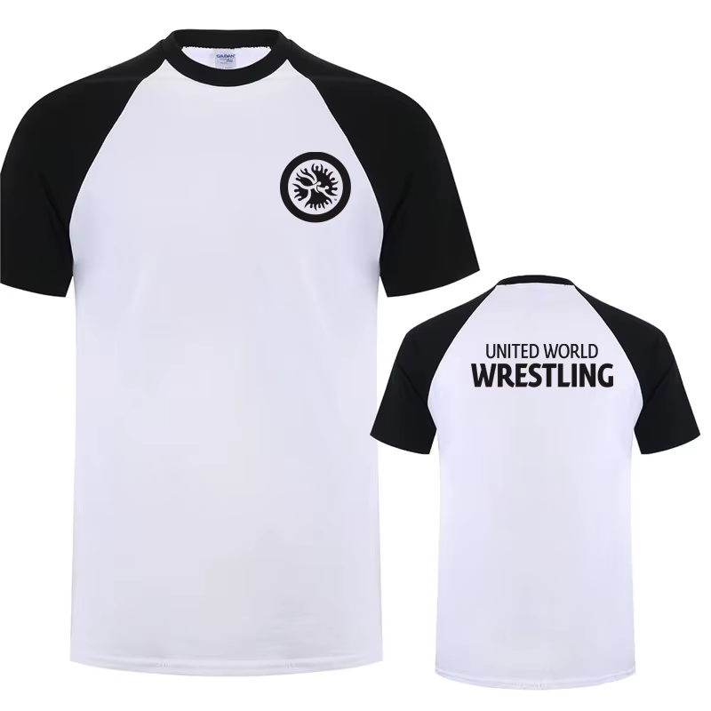 United World Wrestling UWW hommes T-shirt drôle Cool été nouveau coton à manches courtes t-shirts col rond