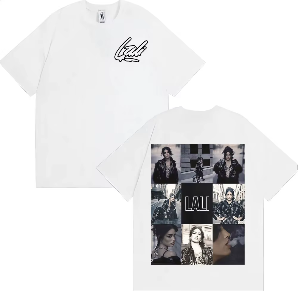 Singer Lali Esposito Tour 2025 Graphic Tee Shirt Men Women Fashion Trending Short Sleeve T-shirt Summer Tops Pure