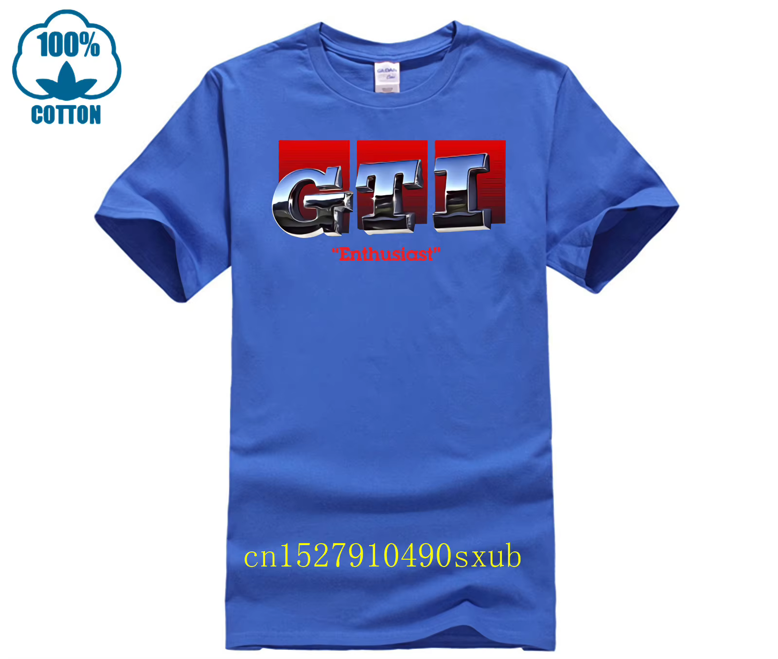 JDM GTI – T-Shirt à manches courtes et col rond pour homme