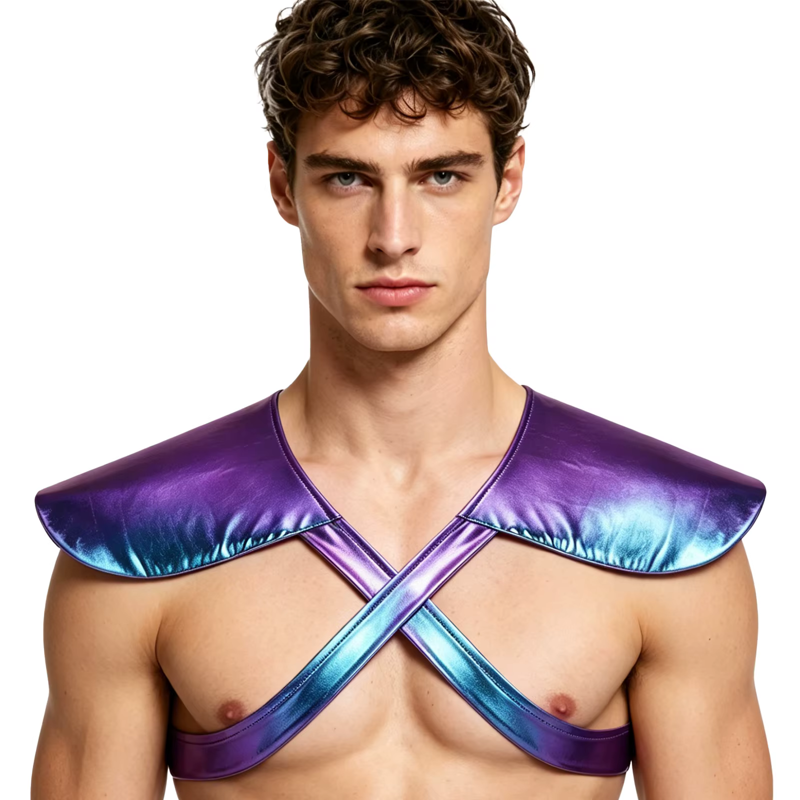 Hauts Métalliques Brillants Gothiques pour Hommes