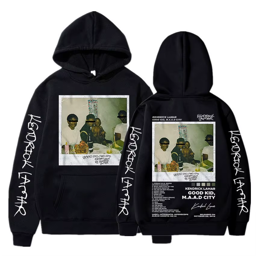Kendrick Lamar Good Kid sweat à capuche pour hommes Hip-Hop couverture d'album de musique