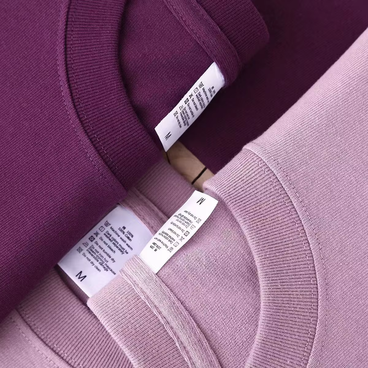 T-Shirt d'été à manches courtes violet pour hommes et femmes