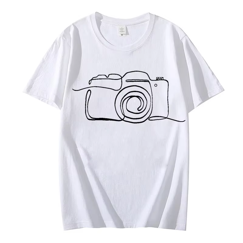 Photographe graphique t dessus de chemise vêtements appareil photo amant t-shirt Homme photographie