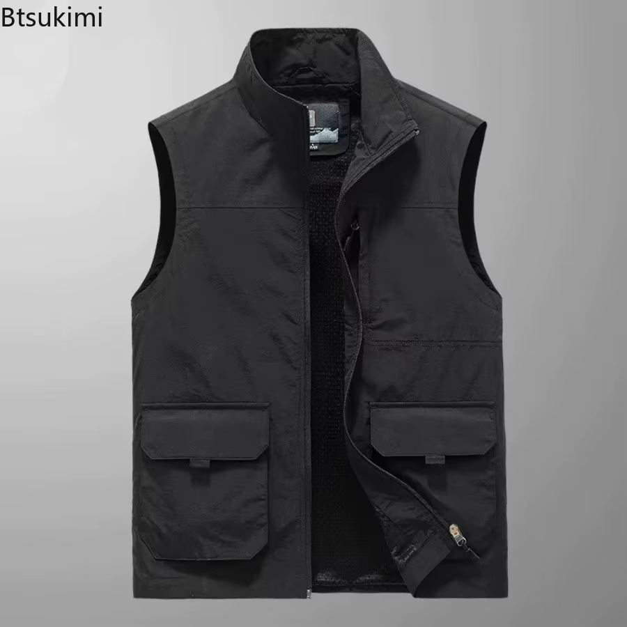 Gilet sans manches en velours Double face pour homme