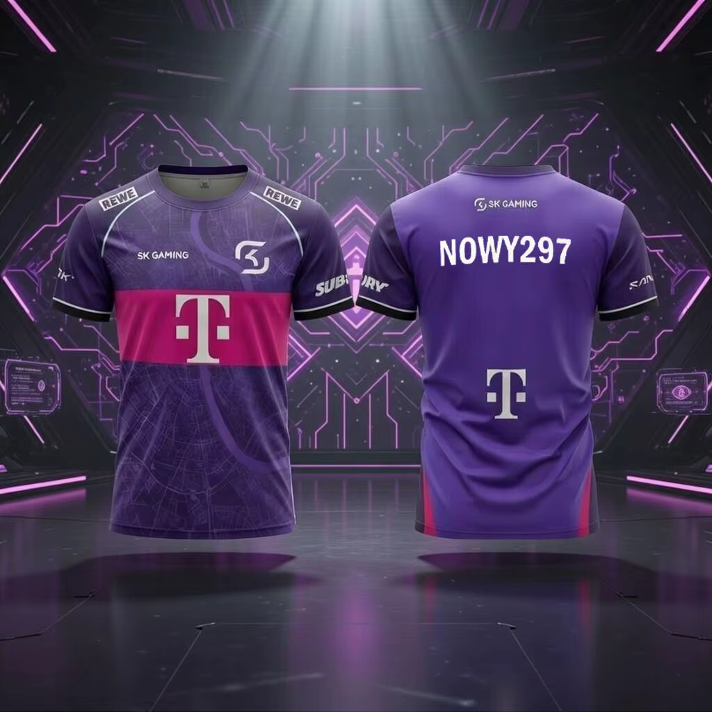 T-shirts personnalisés respirants pour joueurs d'été 2026 SK Gaming Esports Team – Uniforme d'entraînement et de compétition pour hommes et femmes