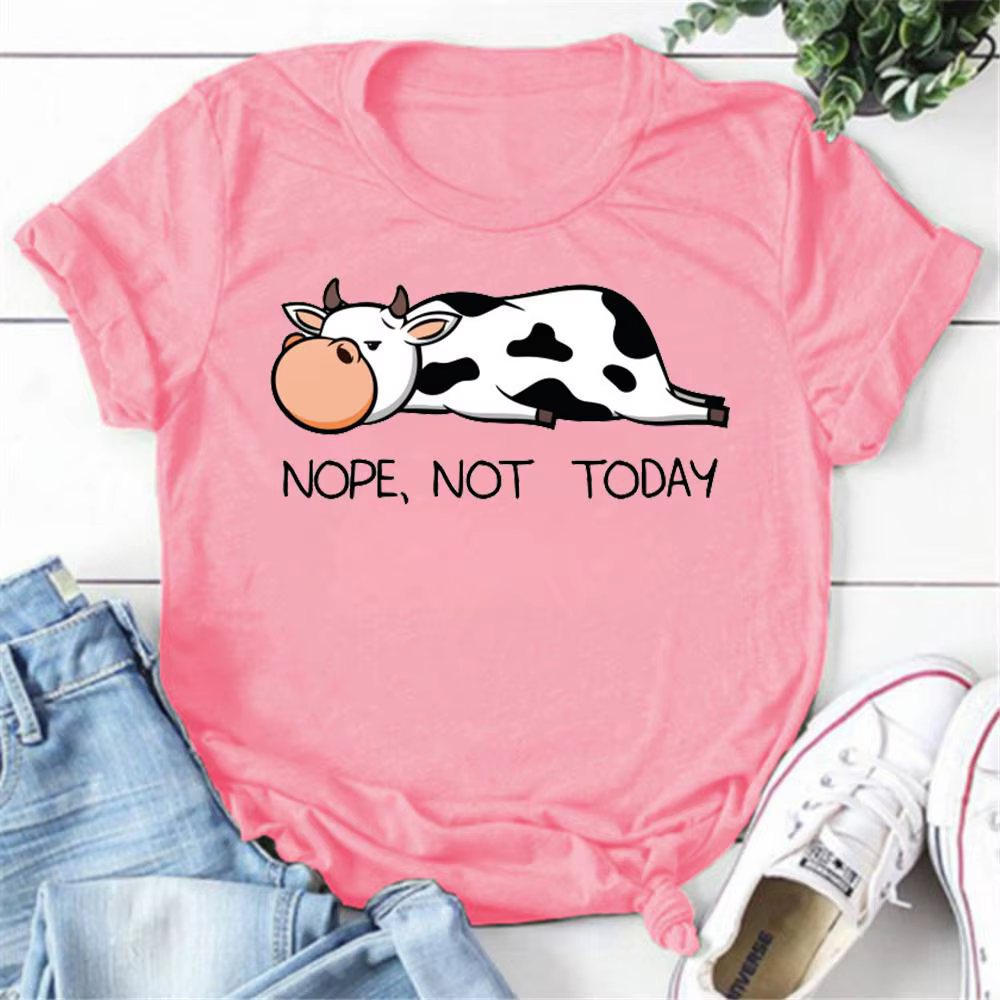 T-shirt manches courtes col rond femme
