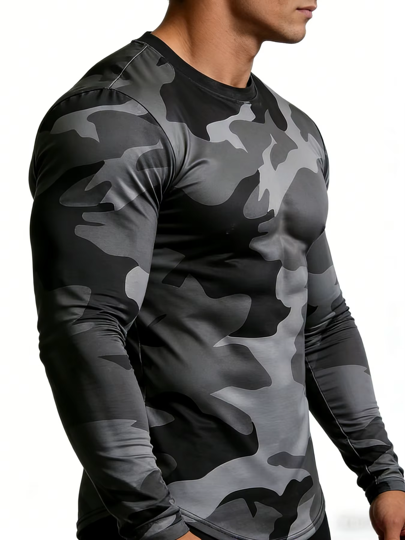 T-shirt camouflage militaire pour homme